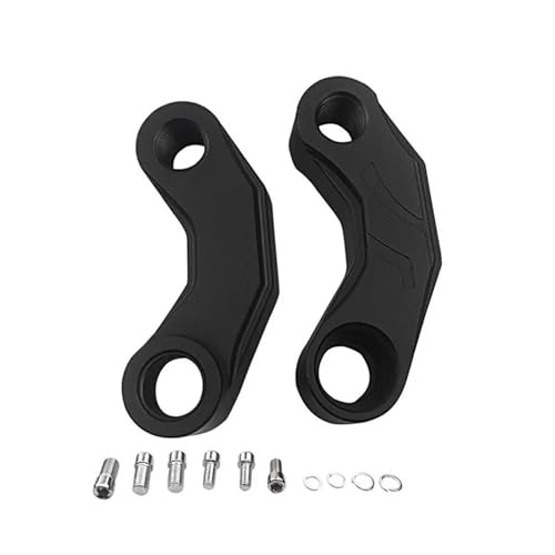CMGGMKEZDP Motorrad-Lenker-Riser-Abstandshalter Motorrad-Rückspiegelverlängerung Spiegelverlängerung Adapter Rückspiegel-Basis Motorrad-Lenker-Klemm-Riser von CMGGMKEZDP