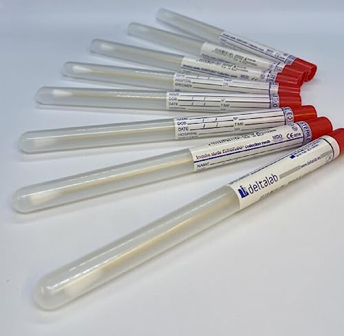 CMJ 2 x sterile Transportkollektion Tupfer 15 cm Holz Wattestäbchen Applikator Tube DNA UK Verkäufer von CMJ