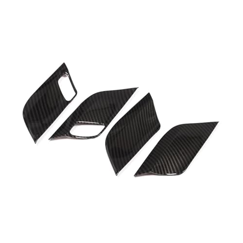 CMJAHU Fit for BMW X5 F15 X6 F16 2014 2015 2016 2017 2018 4 Stück Auto ABS Carbon Fiber Textur Türschloss Griff Schüssel Abdeckung(Carbon texture Lock) von CMJAHU