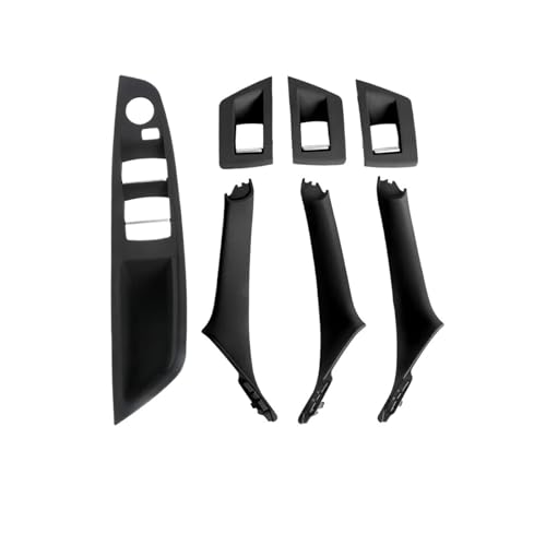 CMJAHU Passend for BMW 5er Autoinnentürgriffverkleidung Pull Trim Cover Fensterschalterverkleidung Griffsatz for BMW F10 F11(LHD Black) von CMJAHU