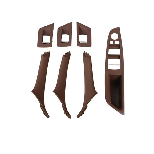 CMJAHU Passend for BMW 5er Autoinnentürgriffverkleidung Pull Trim Cover Fensterschalterverkleidung Griffsatz for BMW F10 F11(RHD Red) von CMJAHU