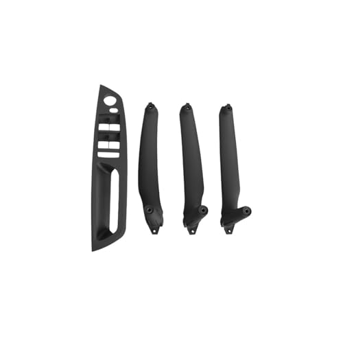 CMJAHU Passend for BMW E70 E71 X5 X6 Beige Schwarz Armlehne Auto Vorderer Fahrersitz LHD RHD Innentürgriff Innenverkleidung Pull Trim Cover(Model B LHD Black) von CMJAHU