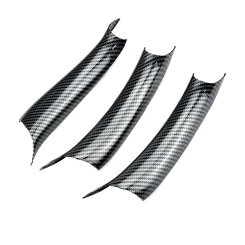 CMJAHU Passend for BMW X5 F15 X6 F16 2014–2018 LHD RHD 3-teiliges Set Auto-Innentür-Seitengriff Armlehne Pull Trim Carbon Black Zubehör(Carbon LHD 3 Pcs) von CMJAHU