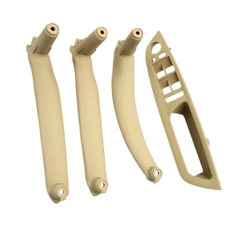 CMJAHU Passend for BMW X5 X6 E70 E71 E72 2007–2014 LHD RHD Innentür Armlehne Abdeckung Pull Griff Ersatz(Beige RHD 4PCS SET) von CMJAHU