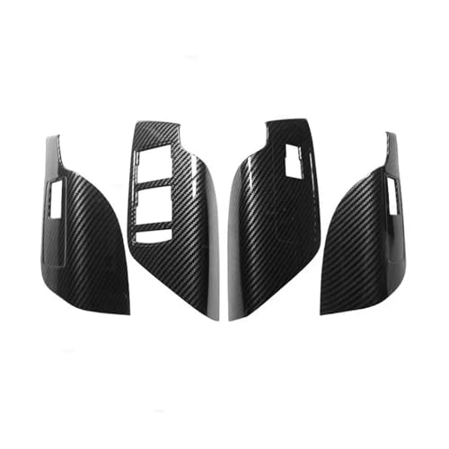CMJAHU Passend for Buick Regal 2009–2016, for Opel Insignia MK1, ABS-Carbon-Textur, Autotür-/Fensterschalter, Bedienfeld, Türgriffabdeckung(Window Switch Cover) von CMJAHU