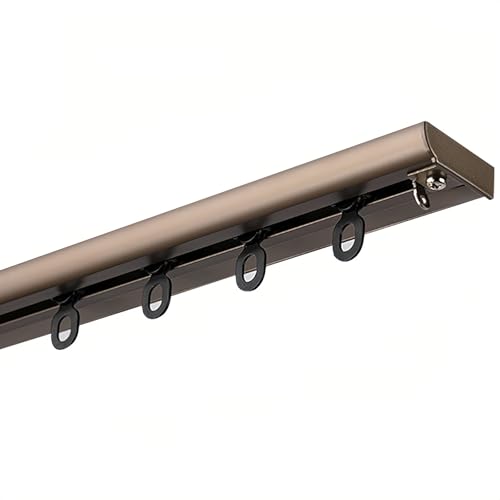 Aluminium Vorhangschiene – 70~600 Cm Gardinenschiene Mit Montage Zubehör Für Raumteiler, Sichtschutz, Schlafzimmer, Krankenhaus(Champagne,10.2FT/310CM) von CMJYMX