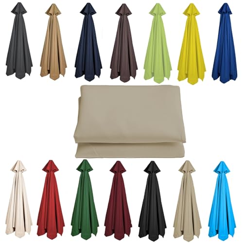 Ø 200 cm 2,7 M 300 cm Sonnenschirm Ersatzbezug, Anti-Ultraviolett, Wasserdicht, 6 Oder 8 Rippen Sonnenschirm Ersatzteile Outdoor Markt Tisch Schirm Schirm Baldachin Regenschirm Ersatz Stoff(Color:Top von CMJYMX