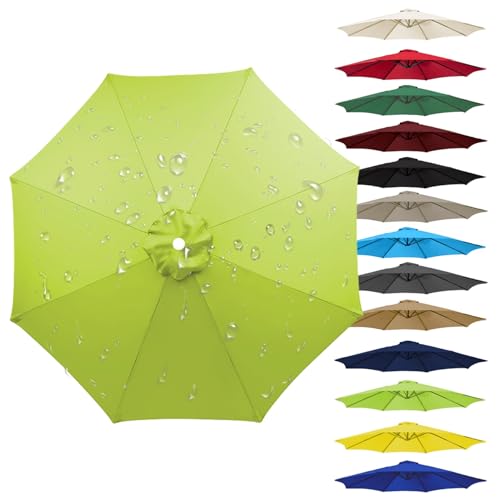 Sonnenschirm Ersatzbezug 3.5m/3.0m/2.7m/2.5m/2.3m/2.0m 6/8 Streben Sonnenschirm Stoff Uv Schutz 80 Windfest Stabil Strand Terrasse Garten Ersatzabdeckung Für Sonnenschirm(Grass green,8 RIBS: 300CM/9.8 Sonnenschirm Ersatzbezug 3.5m/3.0m/2.7m/2.5m/2.3m/2.0m 6/8 Streben Sonnenschirm Stoff Uv Schutz 80 Windfest Stabil Strand Terrasse Garten Ersatzabdeckung Für Sonnenschirm(Grass green,8 RIBS: 300CM/9.8 von CMJYMX
