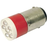 CML 18640350C LED-Signalleuchte Rot BA15d 24 V/DC, 24 V/AC 1260 mcd von CML