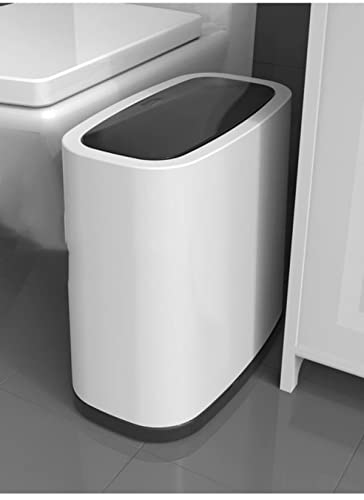 CMLLING 12 Litre Black Plastic Rectangular Waste Bin (Schwarz) von CMLLING