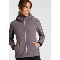 CMP Softshelljacke "WOMAN JACKET ZIP HOOD", (1 St.), Wärmend & wind- & wasserabweisend von CMP