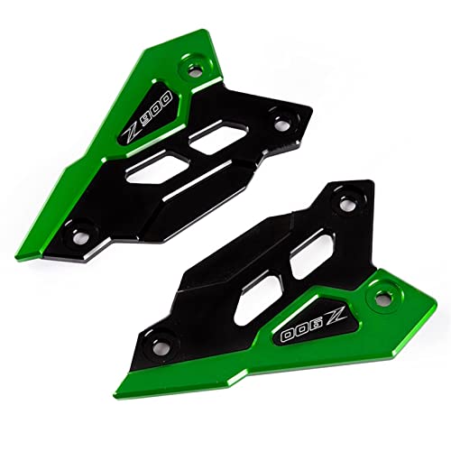 Fußrasten Motorradpedalschutz Nach Hinten Für Kawasaki Z900 Z 900 2017 2018 2019 2020 2021 2022 Pedal Guard Ferse Plate Dekorative Accessoires Motorrad Fußrasten (Color : GRÜN) von CMQA