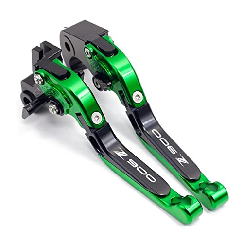Kupplung- & Bremshebelsets Motorradzubehör Verstellbare Bremsen Kupplungshebel Hebel Greifen Bar Für Kawasaki Ab Z900 Z-900 Z 900 2017-2021 Brems Kupplungs (Color : GRÜN) von CMQA