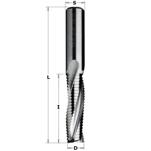 CMT ORANGE TOOLS 195.100.11 - VHM SCHRUPPFRÄSER Z3+R POS D=10x32x80 RE von CMT ORANGE TOOLS