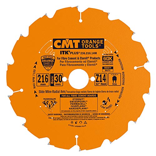 CMT ORANGE TOOLS 236.216.14M - KREISSÄGEBLATT AUS DIAMANT FÜR FASERZEMENT 216X2.4X30 Z14 TCG CMT ORANGE TOOLS 236.216.14M - KREISSÄGEBLATT AUS DIAMANT FÜR FASERZEMENT 216X2.4X30 Z14 TCG von CMT ORANGE TOOLS