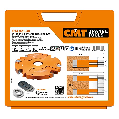 CMT ORANGE TOOLS 694.021.30-2-TEILIGES MESSERKOPFSET FÜR VERSTELLBARE NUTEN HM D=150- CMT ORANGE TOOLS 694.021.30-2-TEILIGES MESSERKOPFSET FÜR VERSTELLBARE NUTEN HM D=150- von CMT ORANGE TOOLS