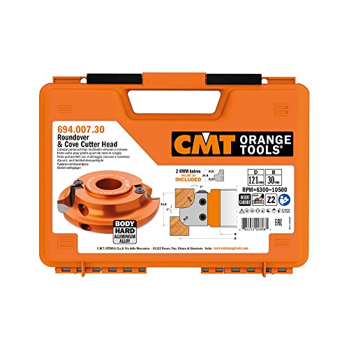 CMT ORANGE TOOLS 694.007.30 - HARTMETALL-MULTIPROFILMESSERKOPF R10 D=121X34,8X30 von CMT ORANGE TOOLS