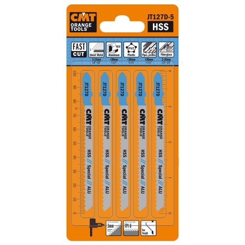 CMT ORANGE TOOLS JT127D-5-5 HCS-STICHSÄGEBLÄTTER FÜR EBENES UND FEINES ALUMINIUM 100X3X8TPI CMT ORANGE TOOLS JT127D-5-5 HCS-STICHSÄGEBLÄTTER FÜR EBENES UND FEINES ALUMINIUM 100X3X8TPI von CMT