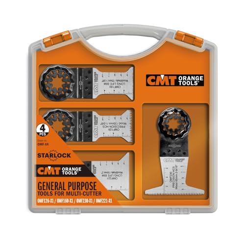 CMT ORANGE TOOLS OMF-X4-4-TEILIGES SET ZUBEHÖR FÜR MEHRZWECKWERKZEUGE von CMT ORANGE TOOLS
