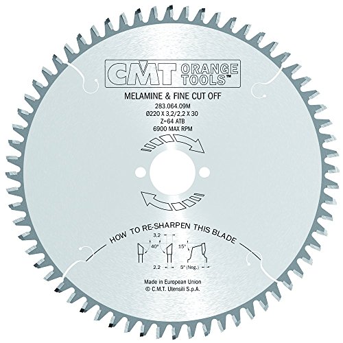 CMT Orange Tools 283.064.09M - Präzisions-Trennkreissägeblatt HW 220x3.2/2.2x30 Z64 40HiATB -5°Neg CMT Orange Tools 283.064.09M - Präzisions-Trennkreissägeblatt HW 220x3.2/2.2x30 Z64 40HiATB -5°Neg von CMT ORANGE TOOLS