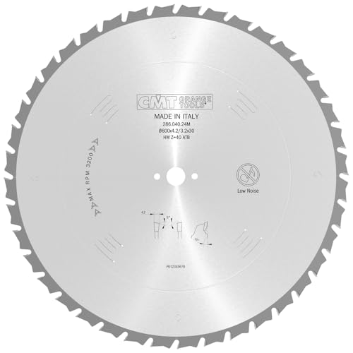 CMT Orange Tools 286.040.24M Kreissägeblatt für Bauarbeiten 600 x 4.2/3.2 x 30 z 40 atb von CMT ORANGE TOOLS