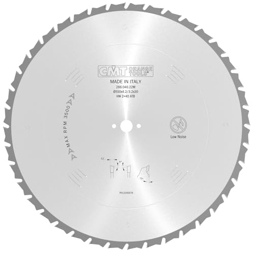CMT Orange Tools 286.040.22M - Bau-Kreissägeblatt mit Begrenzer HW 550x4.2/3.2x30 Z40 5°ATB von CMT ORANGE TOOLS