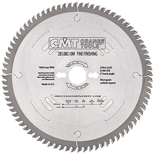 CMT Orange Tools Kreissägeblatt HW 315 x 3,2 / 2,2 x 30 Z=72 15° ATB - 285.072.13M - für Querschnitte / Feinschnitte von CMT ORANGE TOOLS