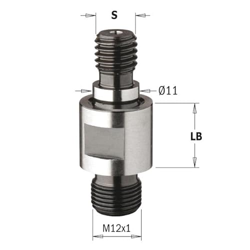ATTACCO filettato S = 10/11 lb 25 von DX Punte M12 x 1 ATTACCO filettato S = 10/11 lb 25 von DX Punte M12 x 1 von CMT ORANGE TOOLS