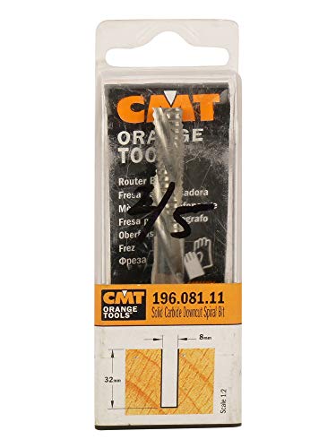 CMT 196.101.11 - Fresa helicoidal z3/r neg. d=10x42x90 hwm dx von CMT Orange Tools