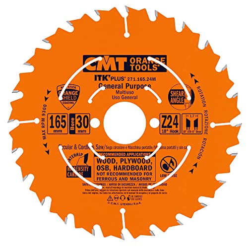 CMT Orange Tools 271.165.24 M Handkreissäge (Ultra ITK) 165 x 1.5 x 30 Z 24 von CMT