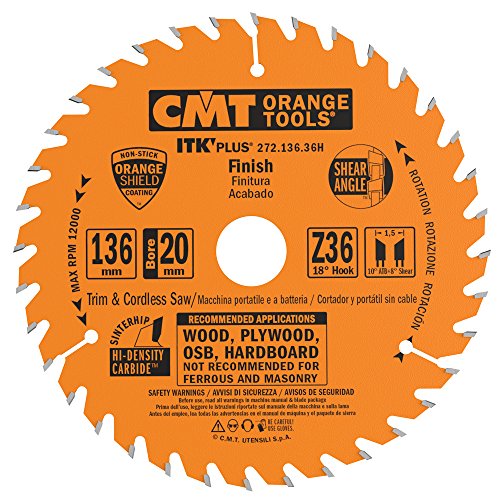 CMT Orange Tools 272.136.36h Handkreissäge (Ultra ITK) 136 x 1.3 x 20 Z 36 von CMT