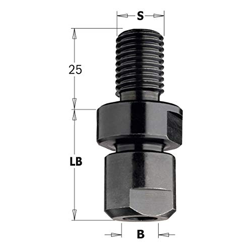 CMT Orange Tools 796.161.00 – Dornmaß Spannz S M16 x 2 x Klemmen 10 – 12 – 12.7 von CMT ORANGE TOOLS