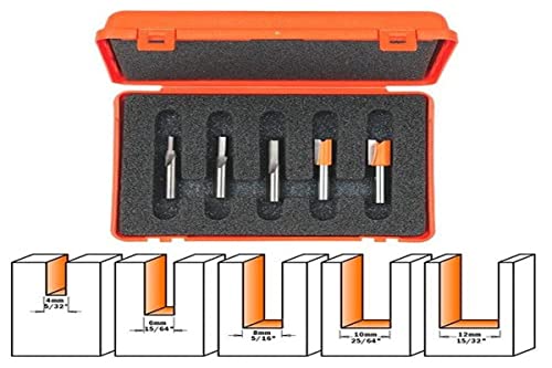 CMT 900.005.01 - Estuche 5 fresas rectas s=8 hw dx von CMT ORANGE TOOLS