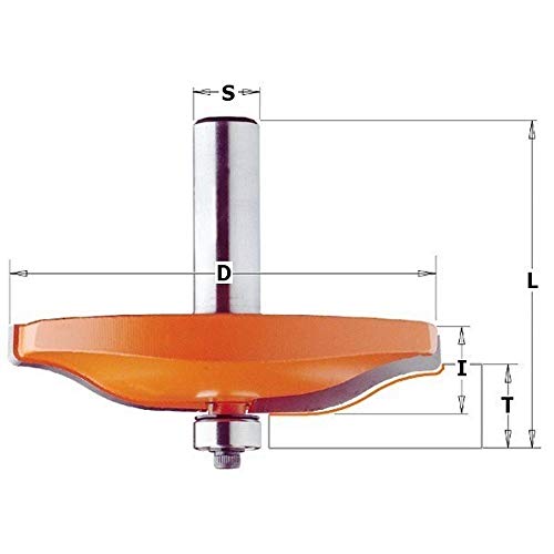 CMT Orange Tools 990.504.11 Hor. Lichter – Fräser mit rodam. HM S 12 D 89 x 15 (A2) von CMT