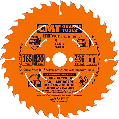 CMT ORANGE TOOLS 272.165.36H - KREISSÄGEBLATT (ULTRA ITK) 165X1.5X20 Z=36 von CMT ORANGE TOOLS