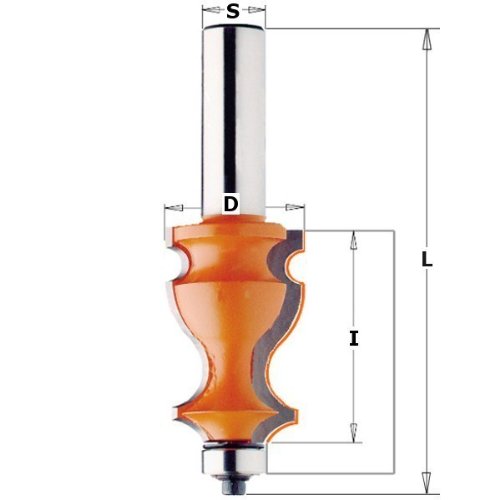 CMT Orange Tools 955.902.11 – Erdbeere für Zierleisten mit rodam. HM S 12 D 27 x 41 von CMT ORANGE TOOLS