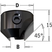 316.090.12 FRÄSMASCHINEN 45° HW Z2 L=15 D=18 d=9 SX von CMT