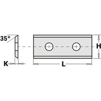 790.300.20 STD WENDEMESSER (2/45°) 30x12x1,5mm HW-K1920 von CMT