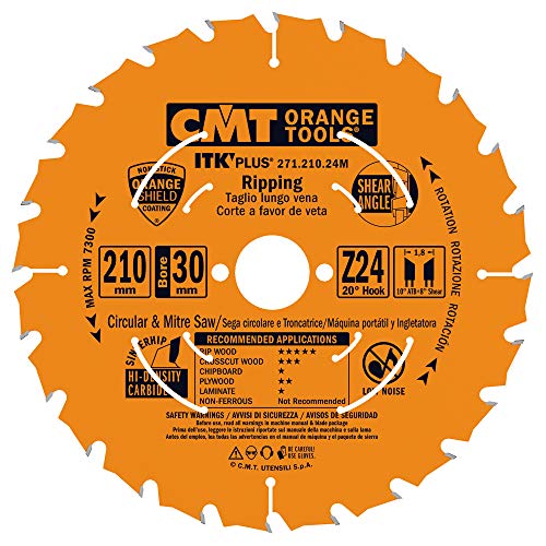 CMT - Kreissägeblatt (ULTRA ITK) HW 210X1.8/1.2X30 (+25) Z24 ATB+S von CMT