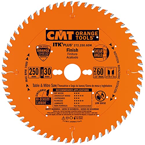 CMT 272.250.60 M Ultra Schmale Schnittfuge Klinge z-60 um B-30 K-2,4 p-1,6 von CMT