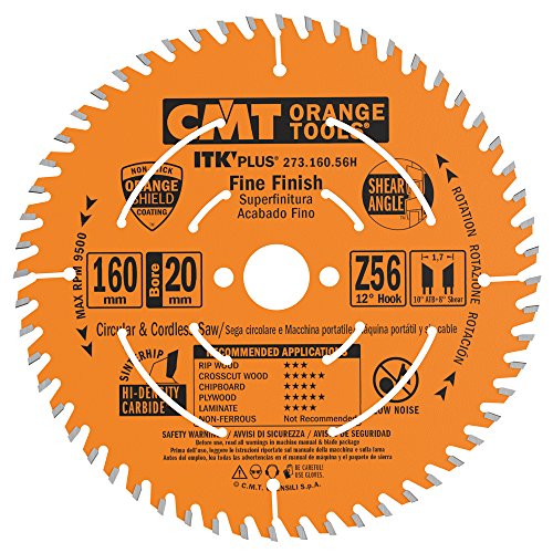CMT ORANGE TOOLS 273.160.56H - ITK PLUS KREISSÄGEBLATT HM 160X1,8X20(+16) Z=56 ATB+S von CMT ORANGE TOOLS