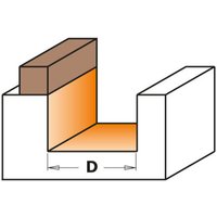 811.182.11 HW Geradfräser Z2 S=6.35 D=18.2x25.4x57 DX von CMT