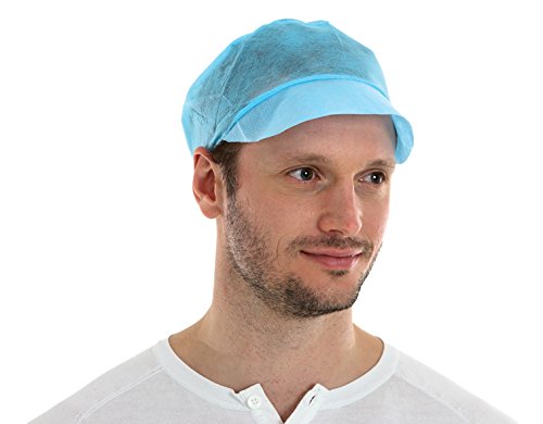 CMT Kappe mit Schirm, PP Vliesstoff, Blau, 1.000 Stück von CMT