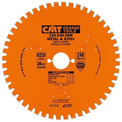 CMT ORANGE TOOLS 226.048.08M - KREISSÄGEBLATT FÜR TROCKENE SCHNITTE 210X2,2X30 Z=48 FWF von CMT ORANGE TOOLS