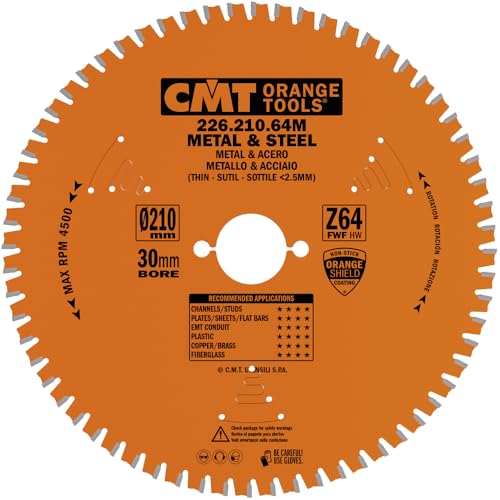 CMT ORANGE TOOLS 226.210.64M - KREISSÄGEBLAT FÜR METALLE HW 210X2.2/1.8X30 Z64 FWF CMT ORANGE TOOLS 226.210.64M - KREISSÄGEBLAT FÜR METALLE HW 210X2.2/1.8X30 Z64 FWF von CMT ORANGE TOOLS