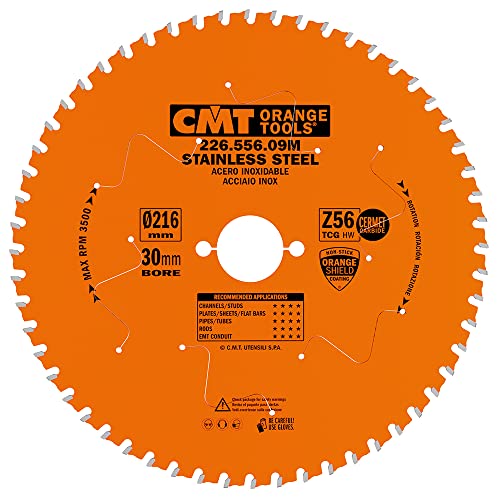 CMT ORANGE TOOLS 226.556.09M - HM-KREISSÄGEBLATT FÜR EDELSTAHL 216X1,8/1,4X30 Z56 FWF CMT ORANGE TOOLS 226.556.09M - HM-KREISSÄGEBLATT FÜR EDELSTAHL 216X1,8/1,4X30 Z56 FWF von CMT ORANGE TOOLS
