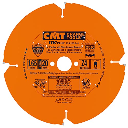 CMT ORANGE TOOLS 236.165.04H - KREISSÄGEBLAT AUS DIAMANT FÜR FASERZEMENT 165X1.8/1.4X20 Z4 TCG CMT ORANGE TOOLS 236.165.04H - KREISSÄGEBLAT AUS DIAMANT FÜR FASERZEMENT 165X1.8/1.4X20 Z4 TCG von CMT ORANGE TOOLS