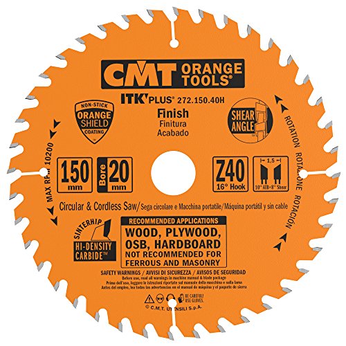 CMT ORANGE TOOLS 272.150.40H - ITK PLUS KREISSÄGEBLATT HM 150X1.5X20(+16) Z=40 ATB+SHEAR von CMT ORANGE TOOLS