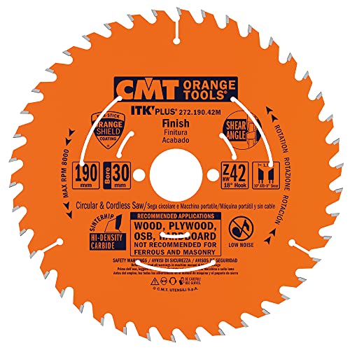 CMT ORANGE TOOLS 272.190.42M - KREISSÄGEBLATT (ULTRA ITK) 190X1.3X30 Z=42 von CMT ORANGE TOOLS