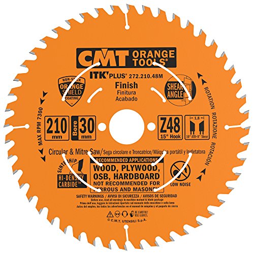 CMT ORANGE TOOLS 272.210.48M - ITK PLUS KREISSÄGEBLATT HM 210X1.8X30(+25) Z=48 ATB+SHEAR von CMT